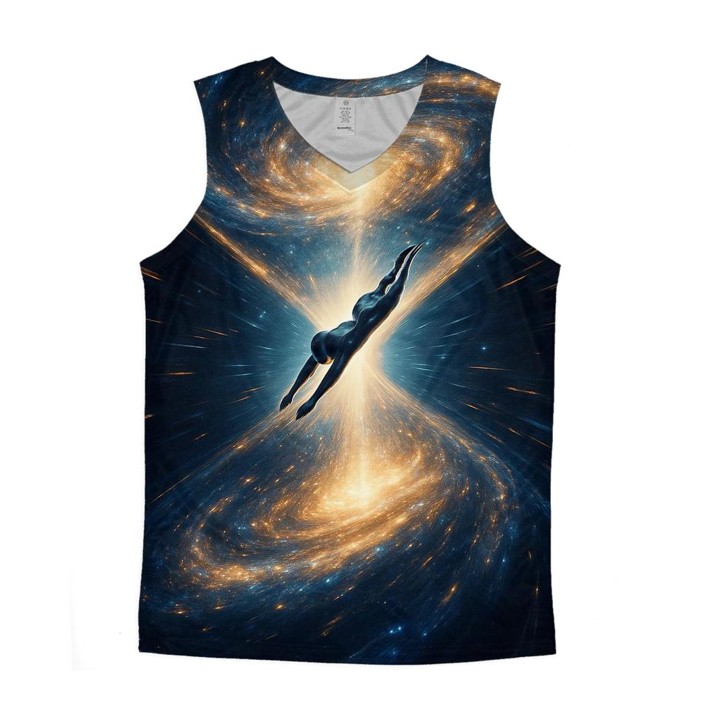 Time Diver Through The Hourglass Galaxy casual summer tank tops
