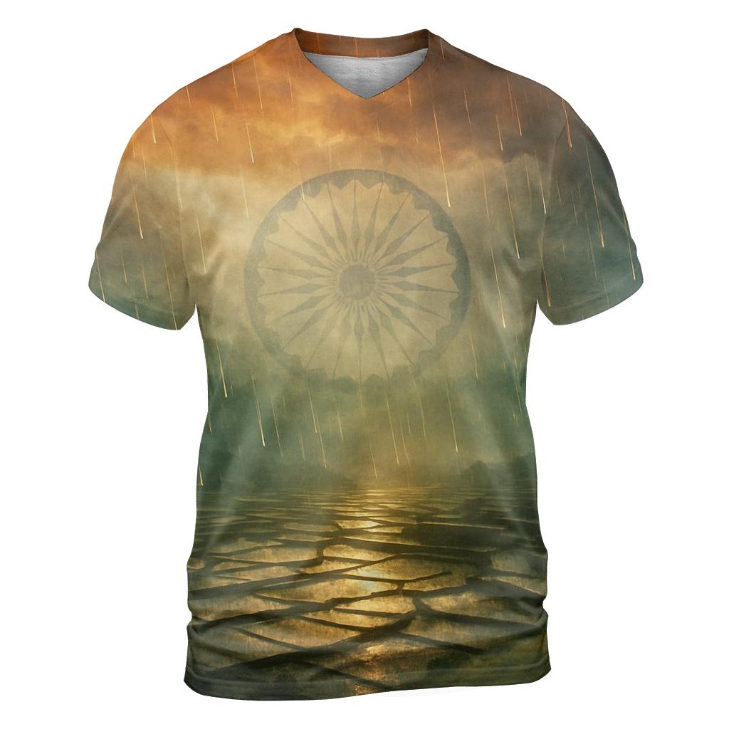 Indian Monsoon Flag Horizon personalized full print shirts