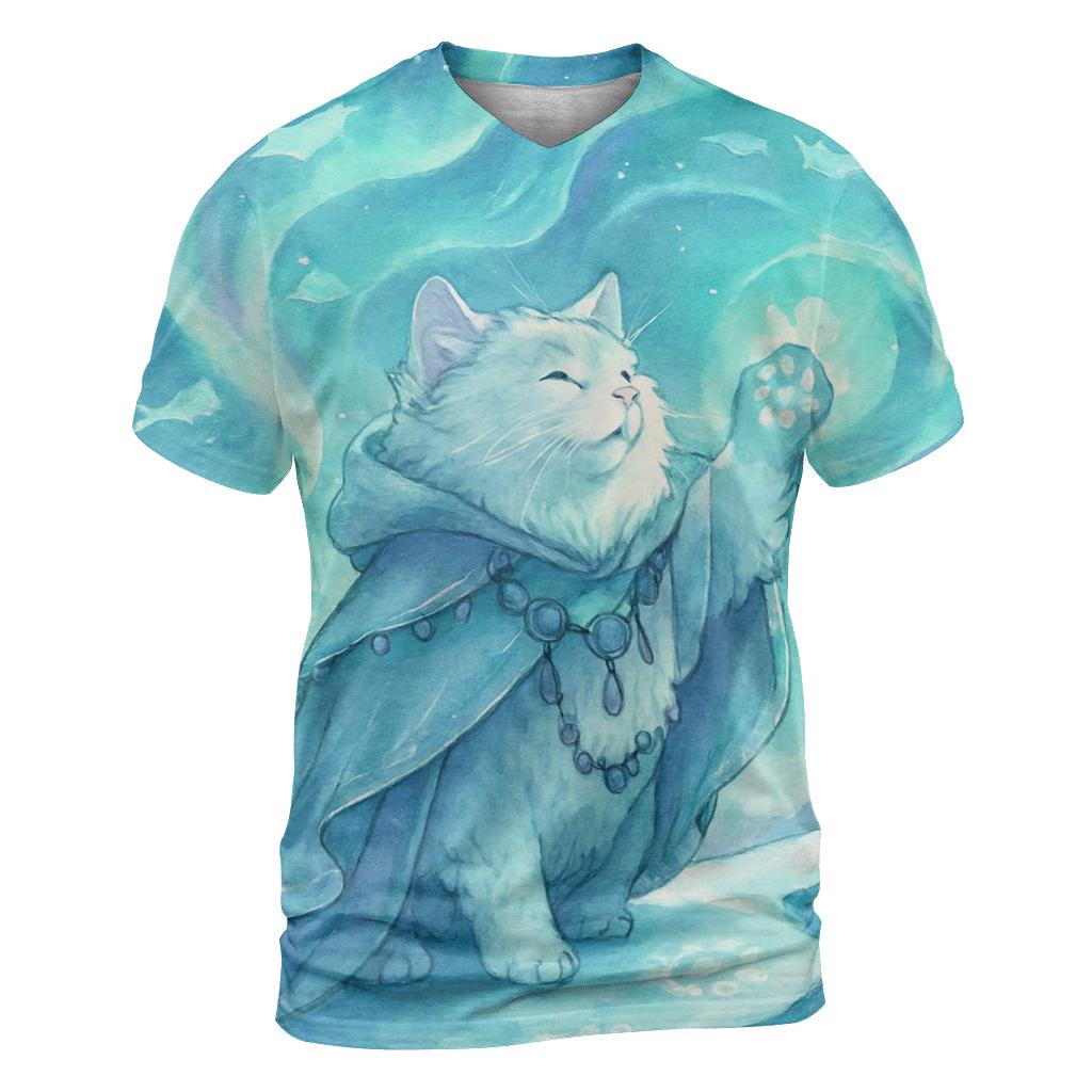 Aurora Shaman Snow Cat trendy printed shirt styles
