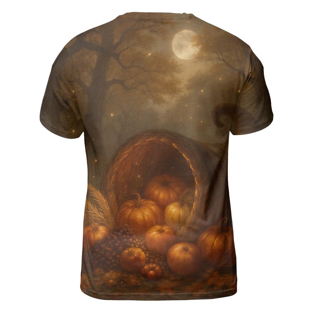 Enchanted Cornucopia Under Moonlit Oaks statement graphic shirts