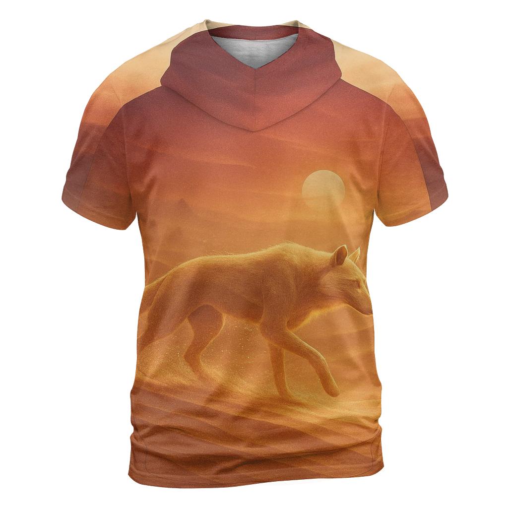 Desert Mirage Sand Wolf trendy printed shirt styles