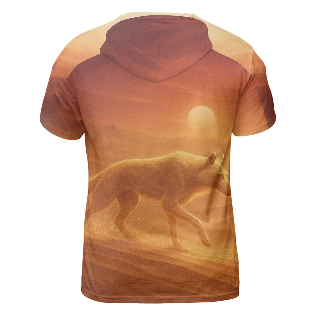 Desert Mirage Sand Wolf trendy printed shirt styles
