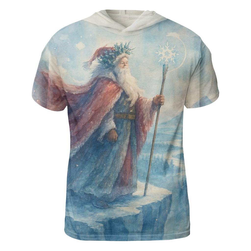 Ice Crystal Crown Santa Majesty vibrant all-over design tees