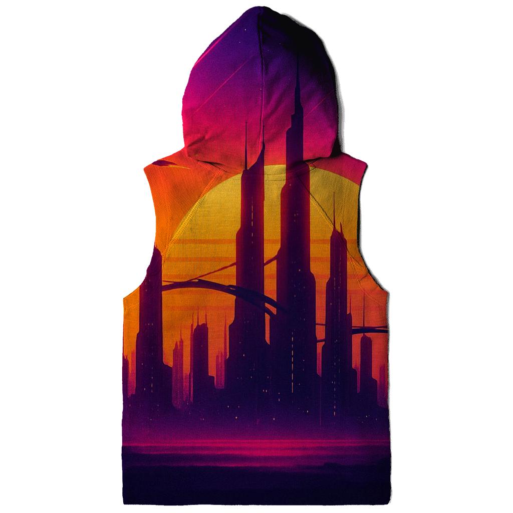 Skybridge Over Ember City graphic hoodies