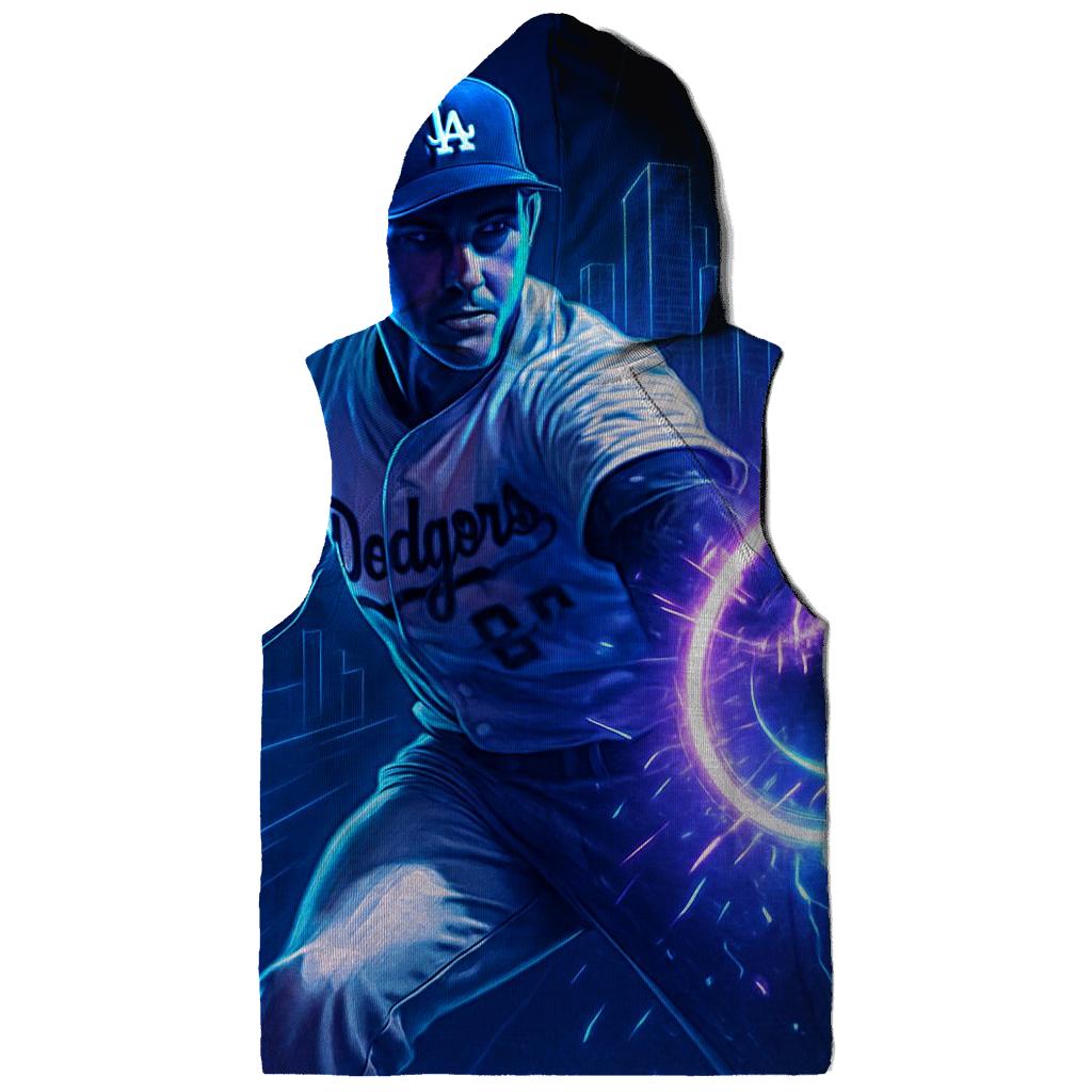 Neon Skyline Fastball Surge embroidered hoodies