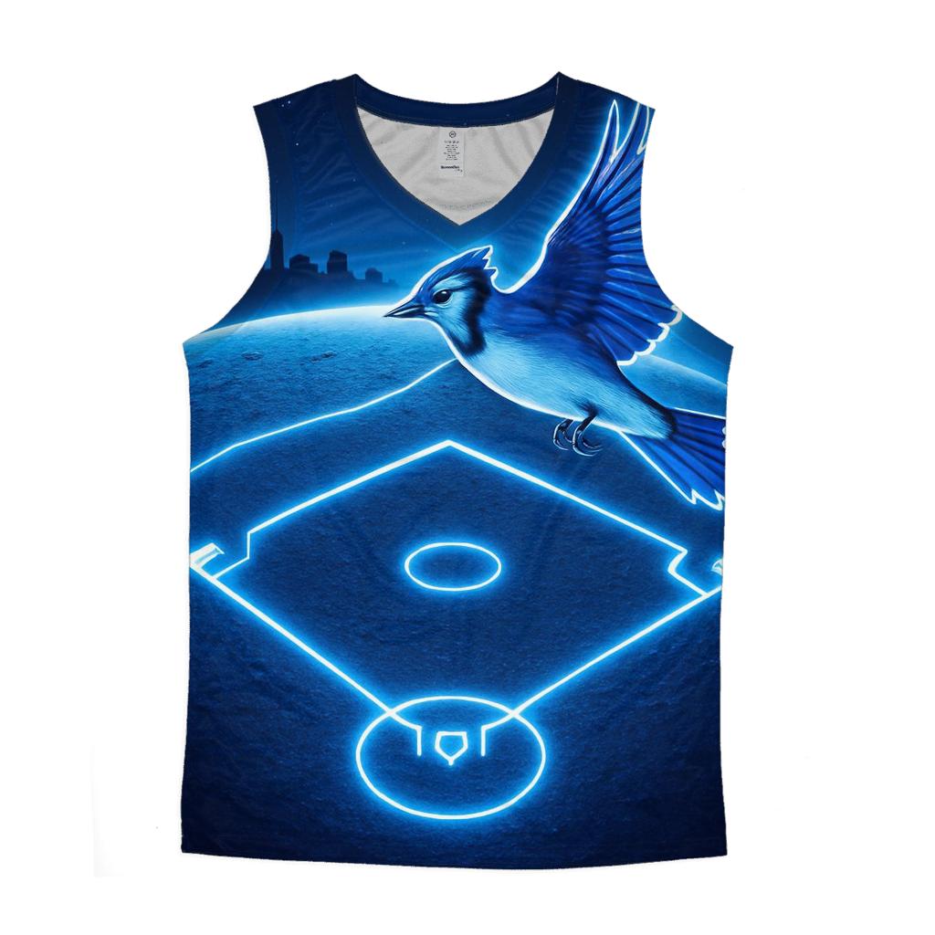 Blue Jays Lunar Diamond Horizon graphic print tank tops