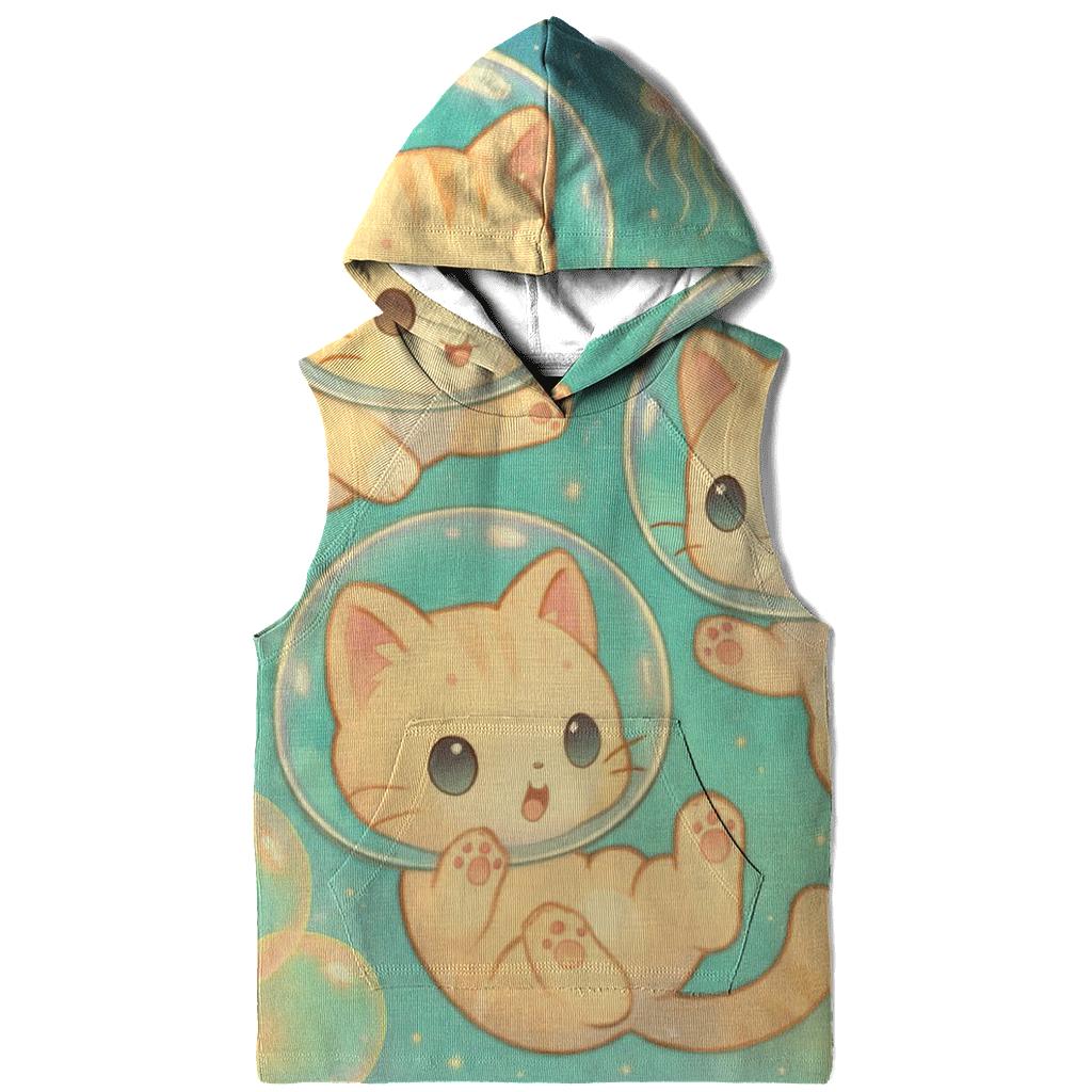 Bubble Diver Cosmic Kitten Pod embroidered hoodies