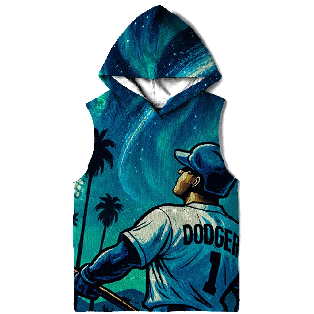 Skyline Homer Under Aurora Palms premium hoodies