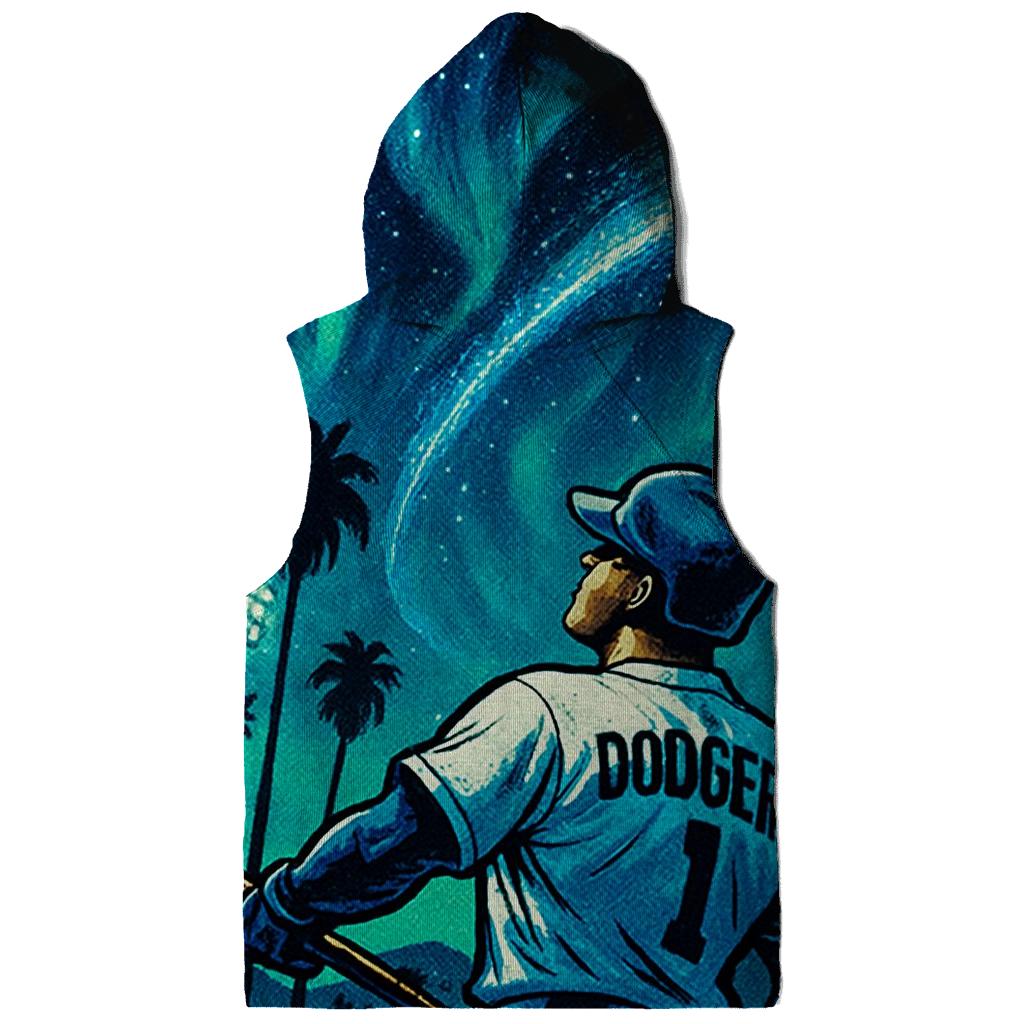 Skyline Homer Under Aurora Palms premium hoodies