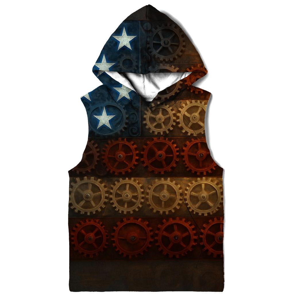 Clockwork Flag Of City Gears graphic hoodies