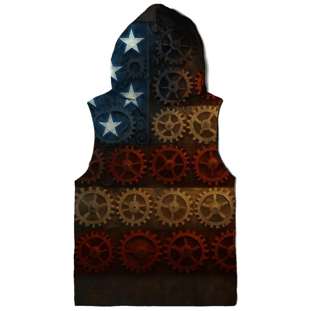 Clockwork Flag Of City Gears graphic hoodies