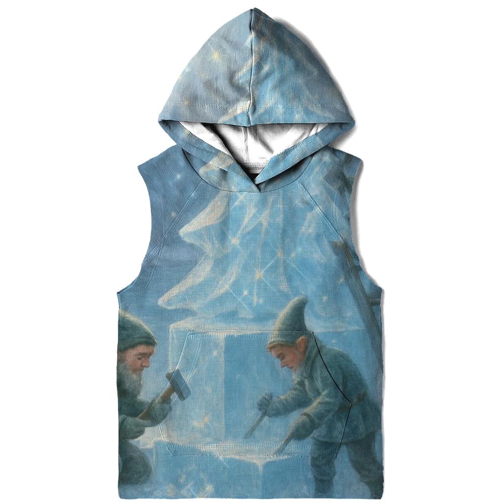 Elves Ice Sculpting A Crystal Christmas Tree pullover hoodies