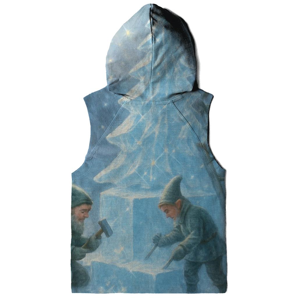 Elves Ice Sculpting A Crystal Christmas Tree pullover hoodies