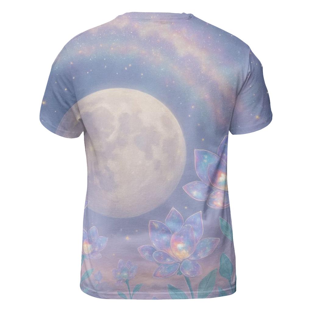 Prismatic Garden On The Dark Side Of The Moon trendy printed shirt styles