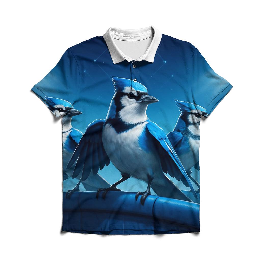 Galactic Outfield Guardians Blue Jays designer slim fit polos
