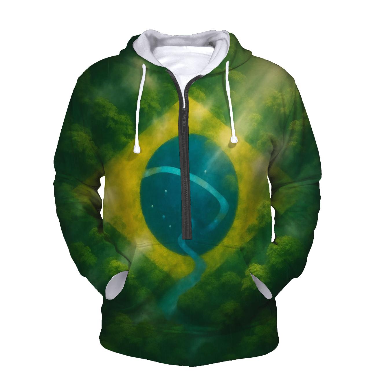 Brazilian Rainforest Flag Canopy designer hoodies