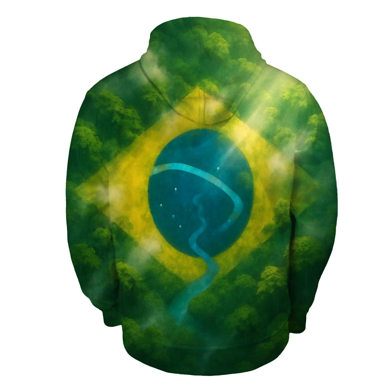 Brazilian Rainforest Flag Canopy designer hoodies
