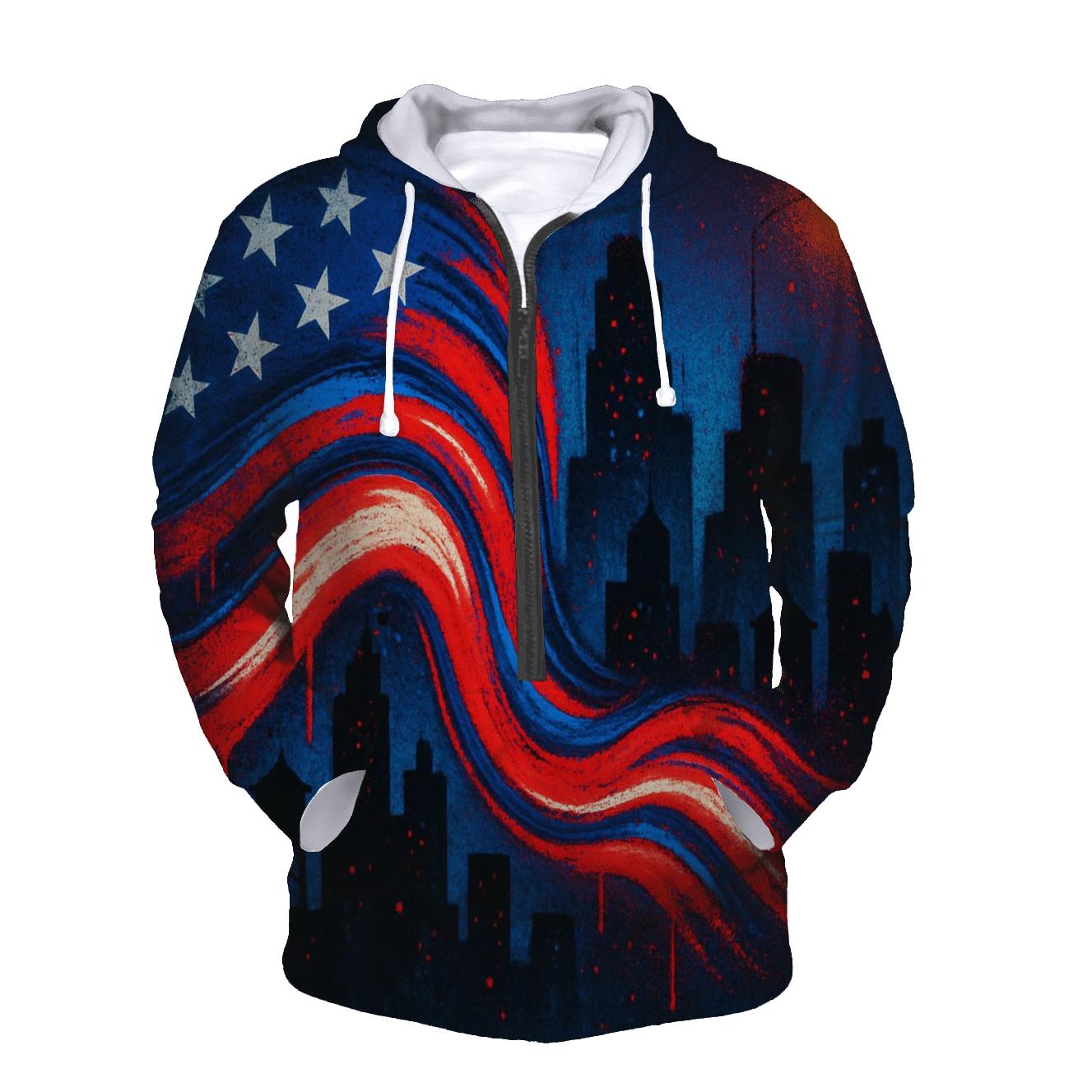 Urban Starwave Graffiti Skyline custom hoodies