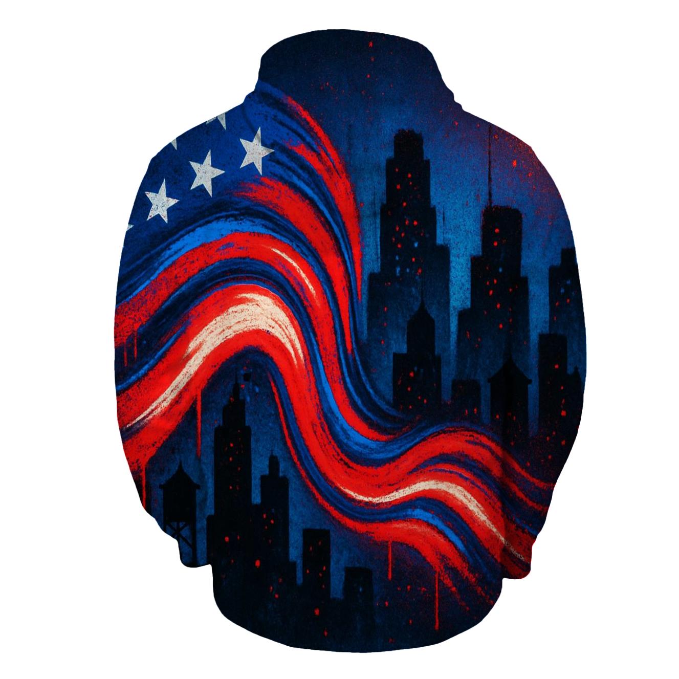 Urban Starwave Graffiti Skyline custom hoodies