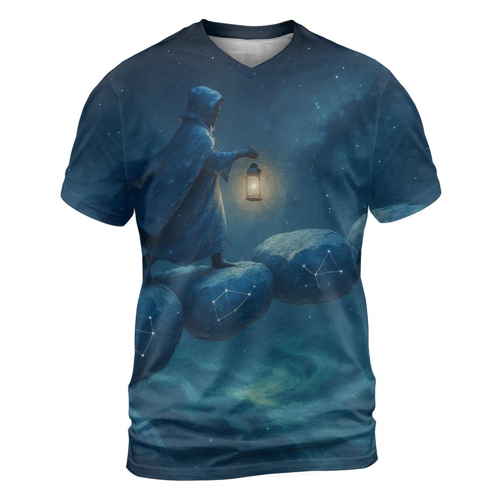 Lantern Walk Along The Meteor Bridge designer pattern shirts
