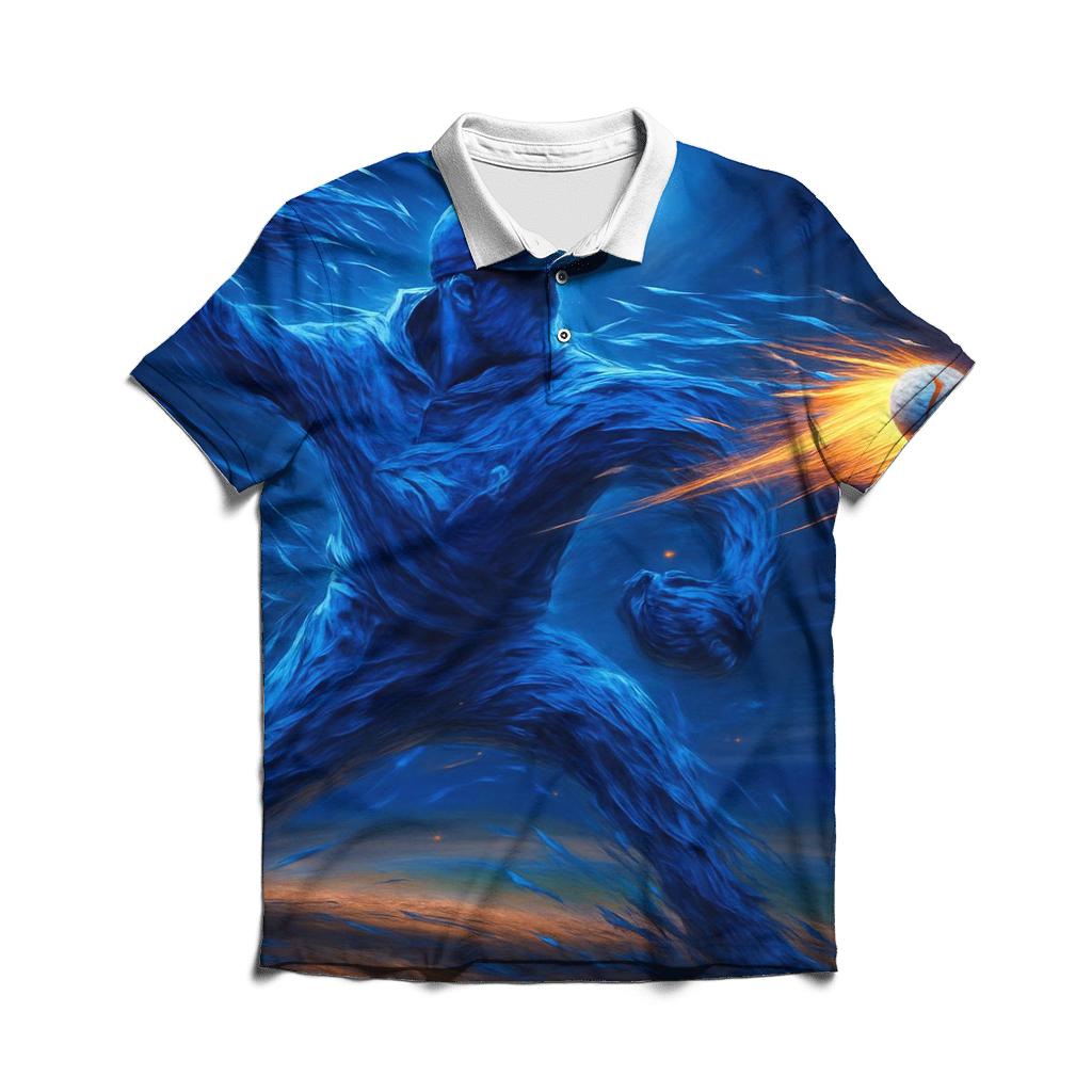 Featherstorm Pitch Velocity Blue Jays custom polo shirts