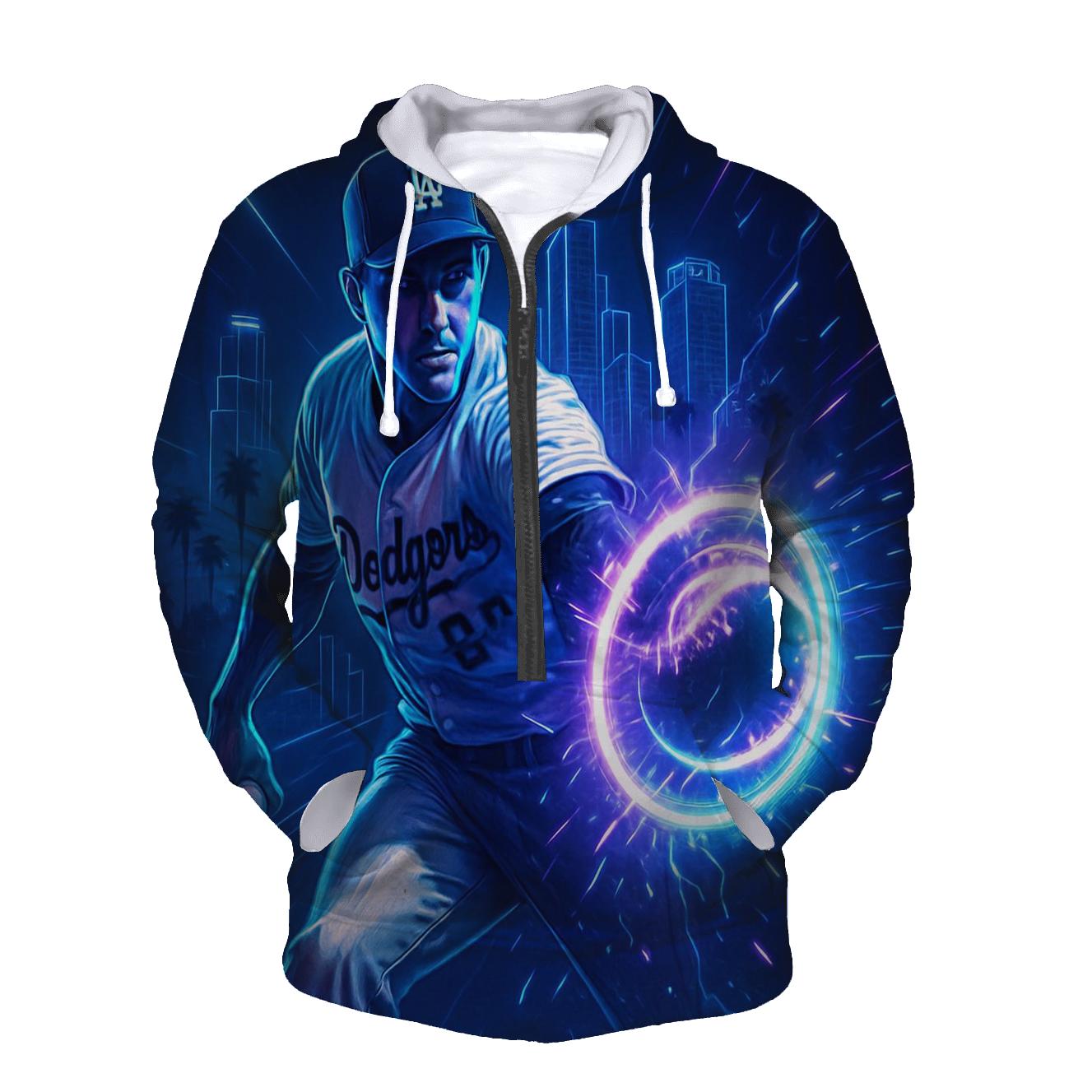 Neon Skyline Fastball Surge pullover hoodies