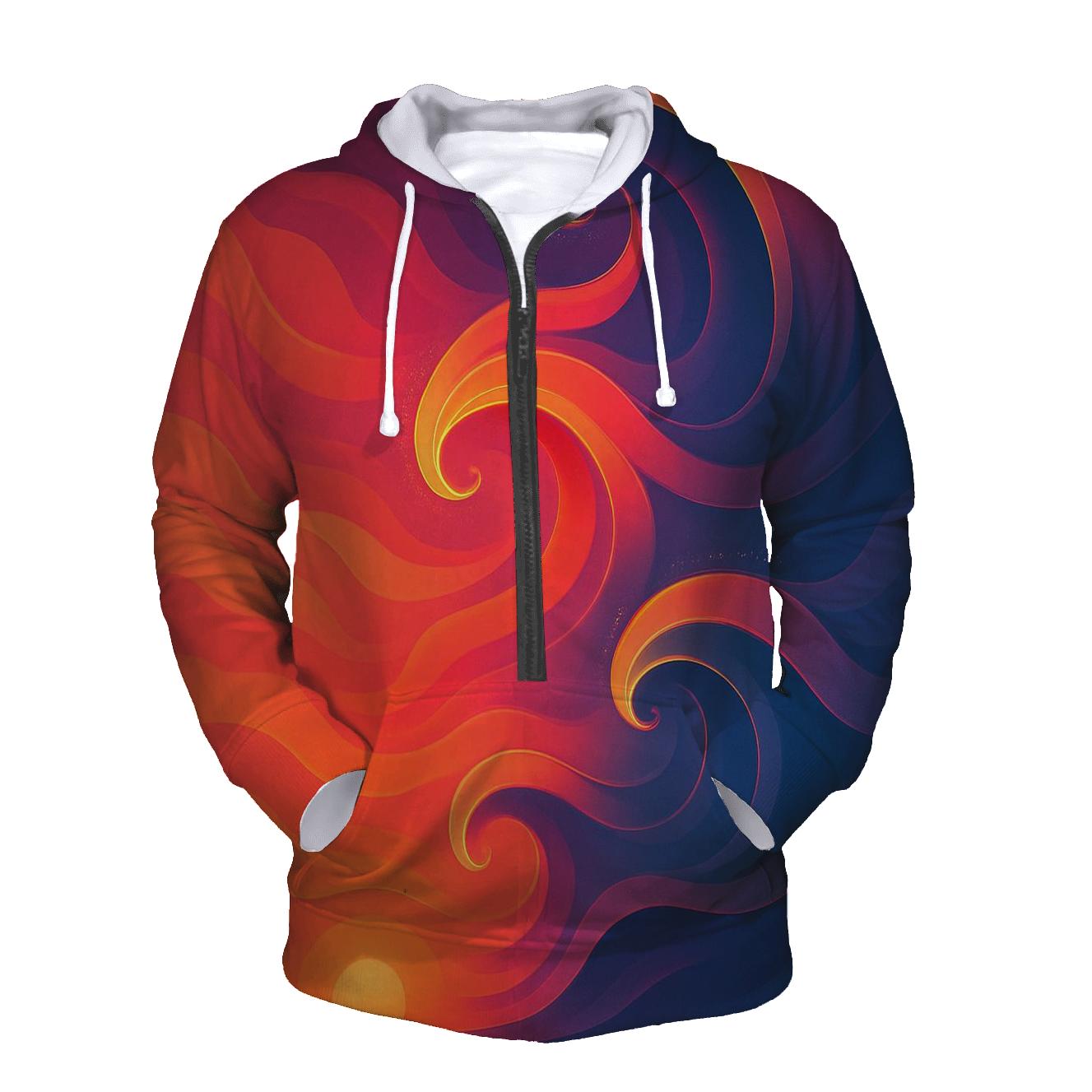 Crimson Tides Of The Sky printed hoodies