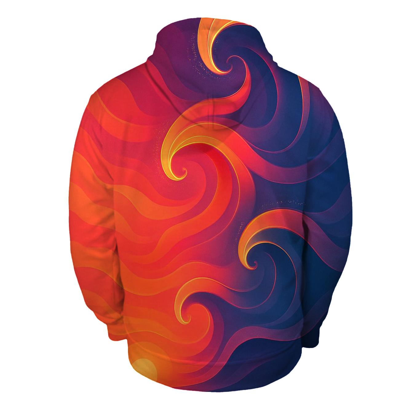 Crimson Tides Of The Sky printed hoodies
