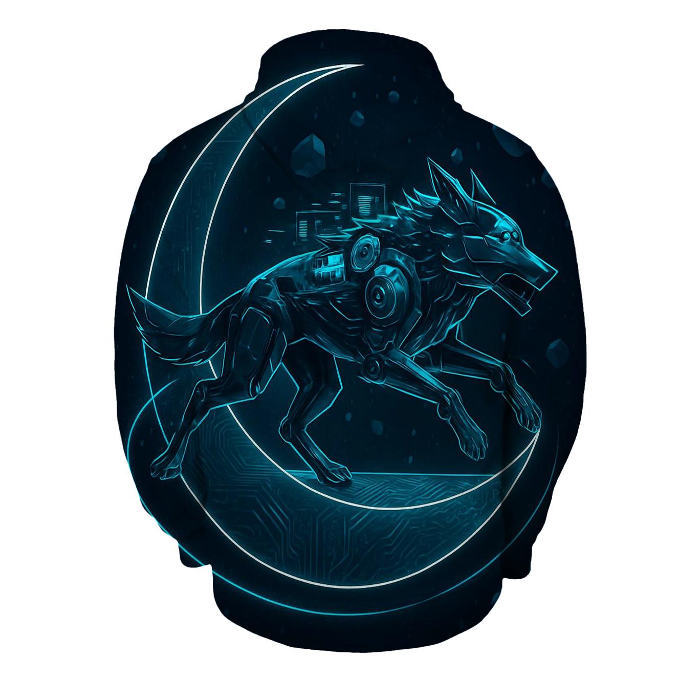Starlit Mechanical Moon Runner hoodie styles