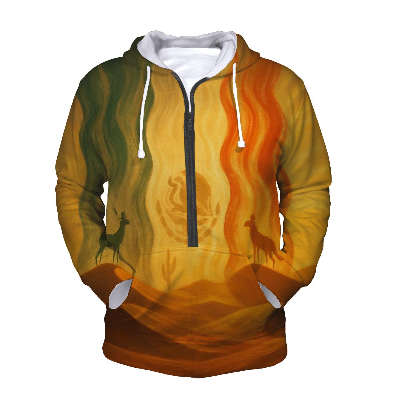 Mexican Desert Flag Mirage custom hoodies