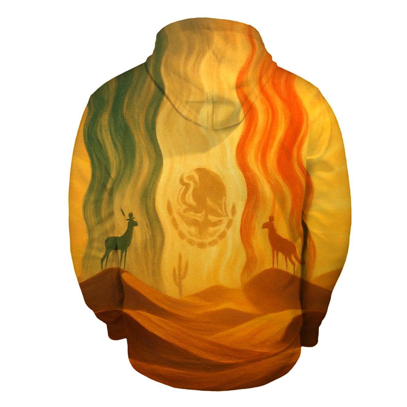 Mexican Desert Flag Mirage custom hoodies
