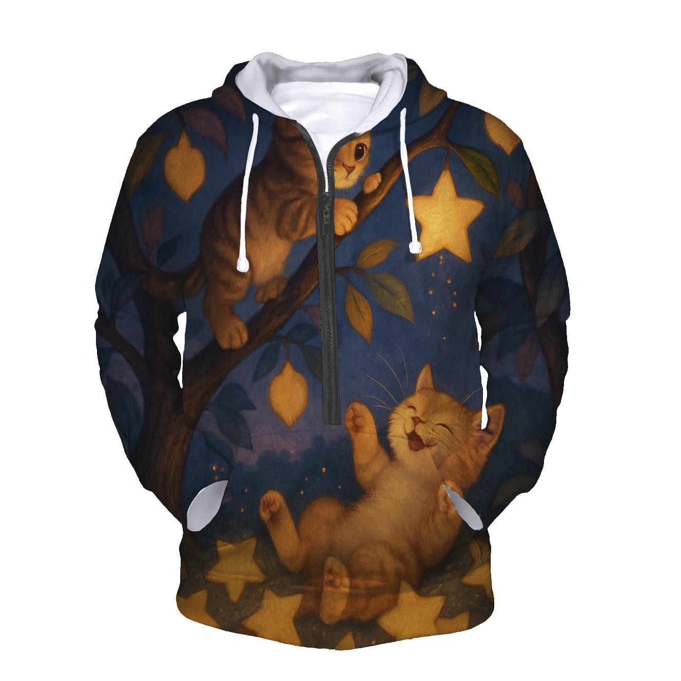 Star Orchard Harvest Cats graphic hoodies