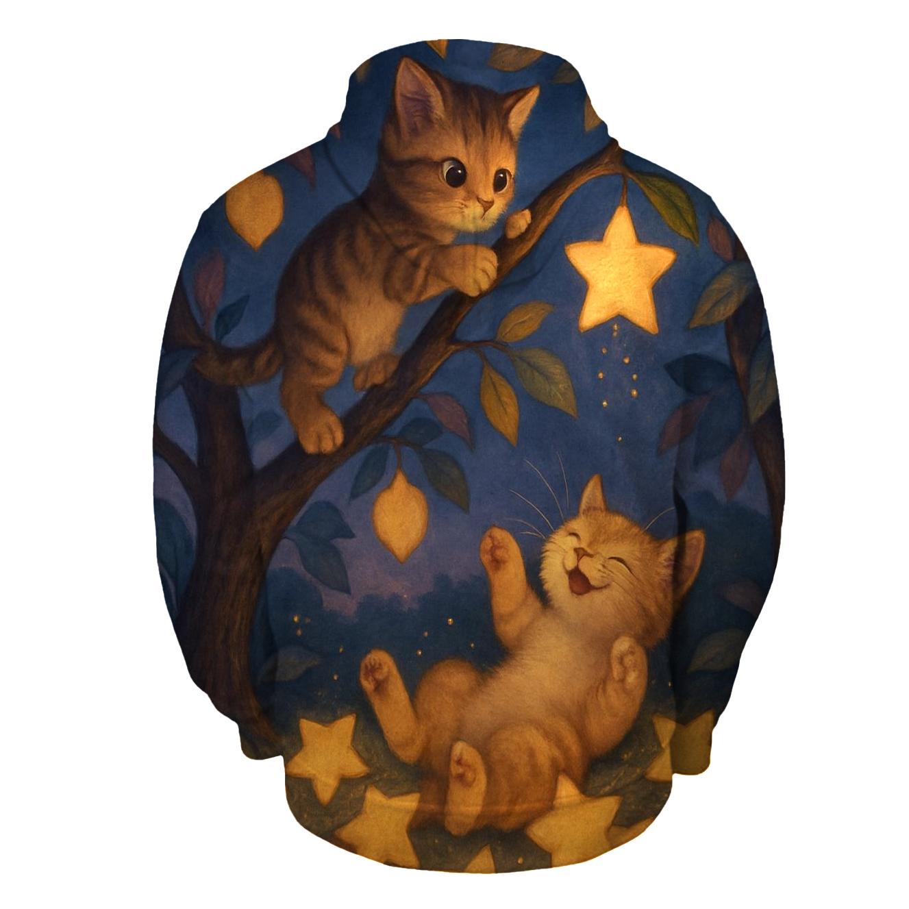 Star Orchard Harvest Cats graphic hoodies