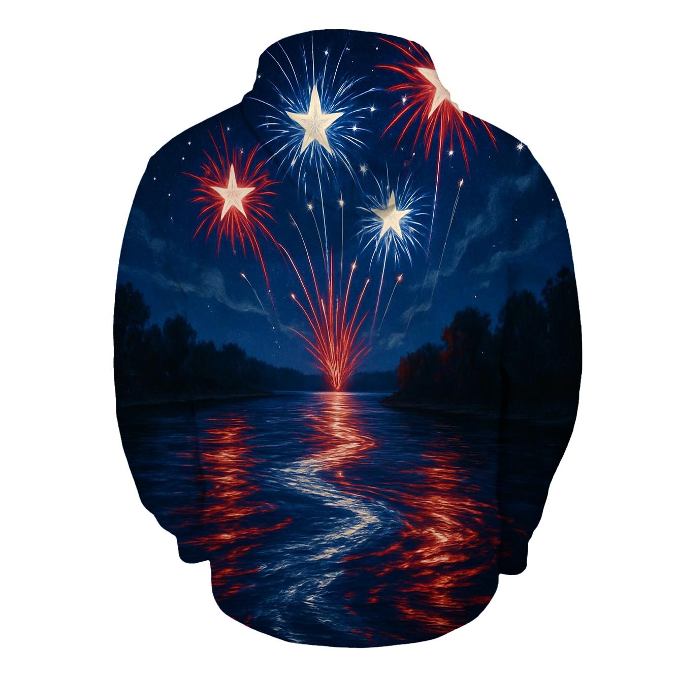 Fireworks River Of Freedom designer hoodies