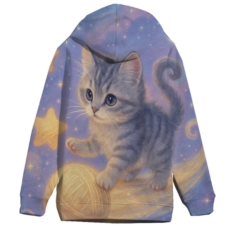 Celestial Yarn Voyager Cat lightweight hoodies