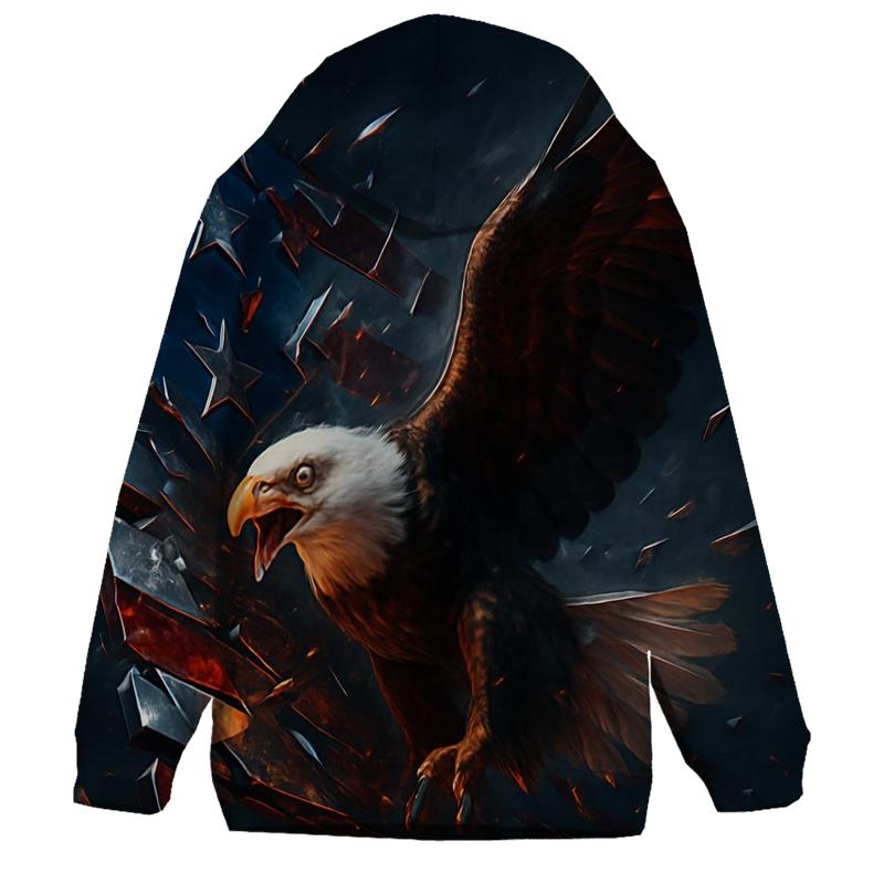 Eagle Blaze Through Metallic Flagstorm hoodie designs