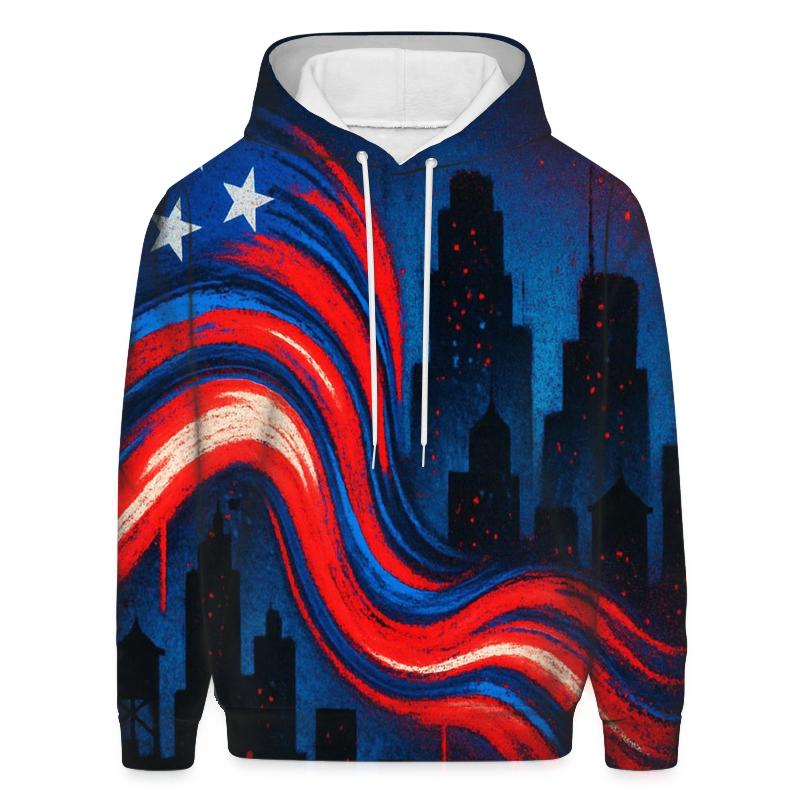 Urban Starwave Graffiti Skyline hoodie trends