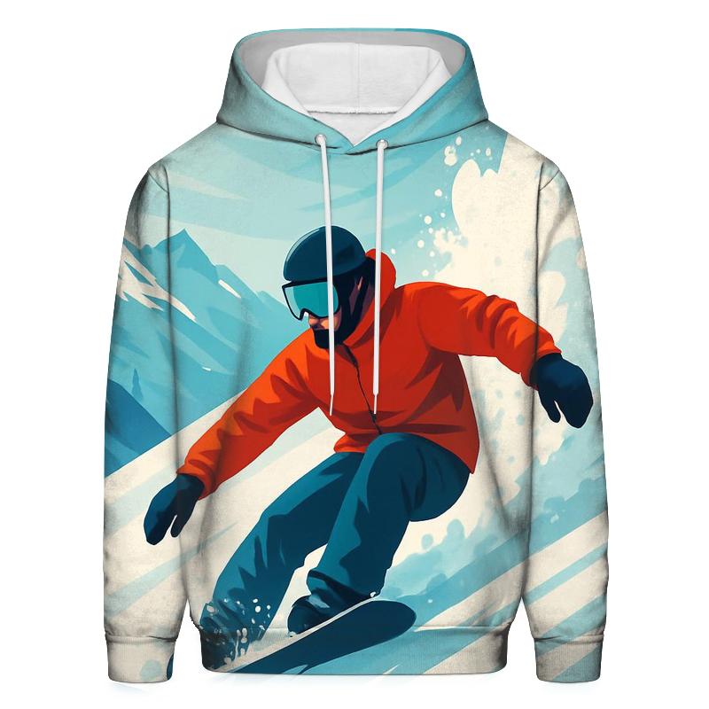 Glacial Snowboard Descent hoodie designs