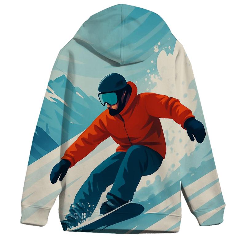 Glacial Snowboard Descent hoodie designs
