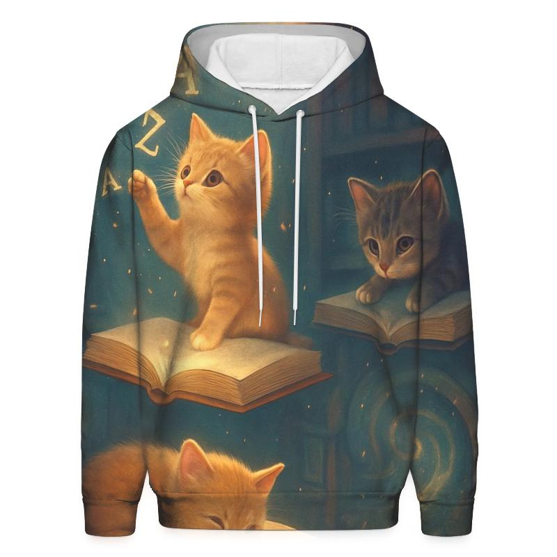 Enchanted Library Storybook Cats hoodie styles