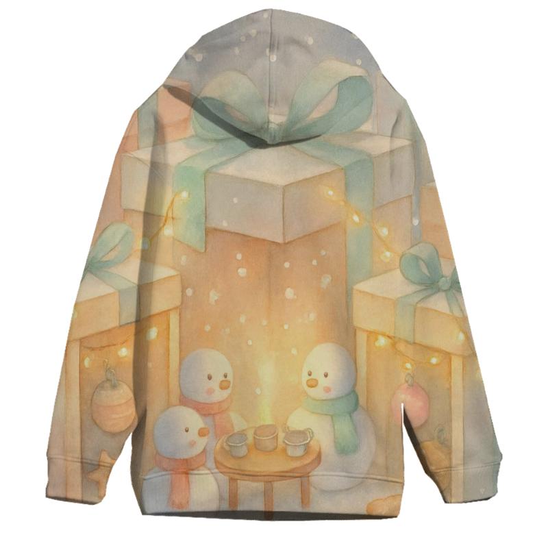Snowman Tea Party In A Gift Box Forest designer hoodies