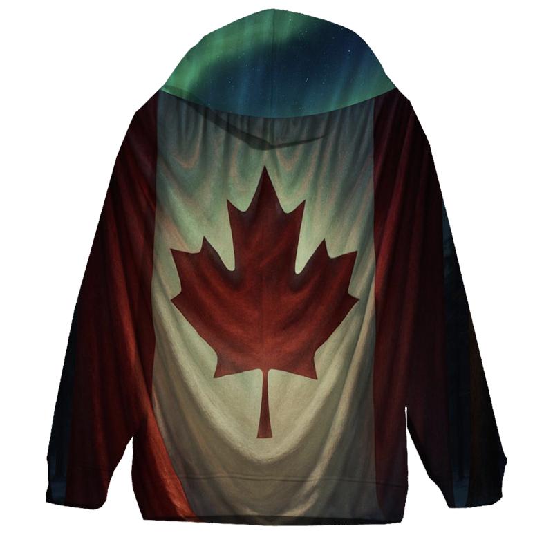Maple Forest Aurora Veil custom hoodies