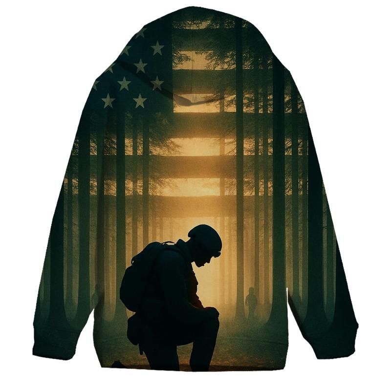 Forest Guard Flag Canopy pullover hoodies