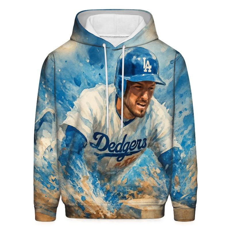 Watercolor Stolen Base Burst embroidered hoodies