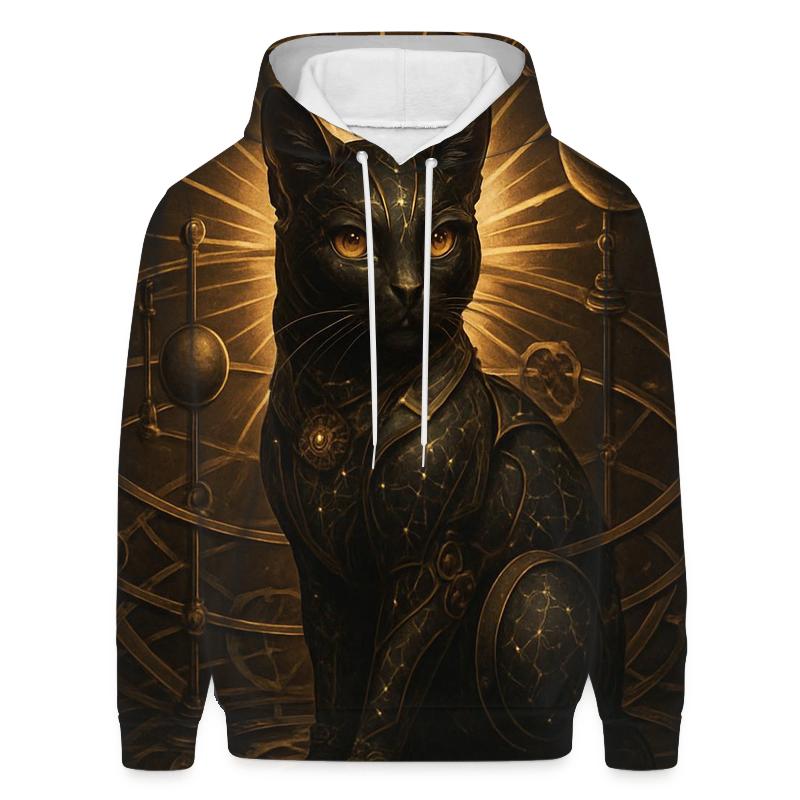 Chrono Navigator Clockwork Cat zip-up hoodies