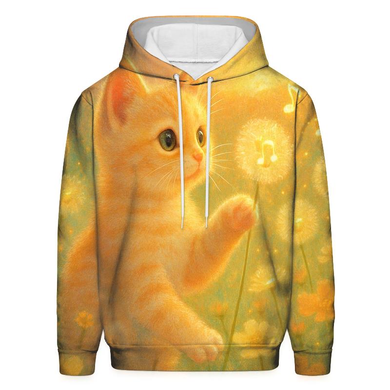 Sunrise Meadow Music Cat premium hoodies
