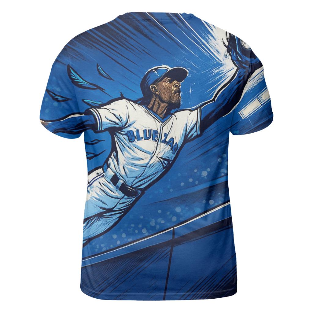 Night Flight Wall Catch Blue Jays Finale trendy printed shirt styles