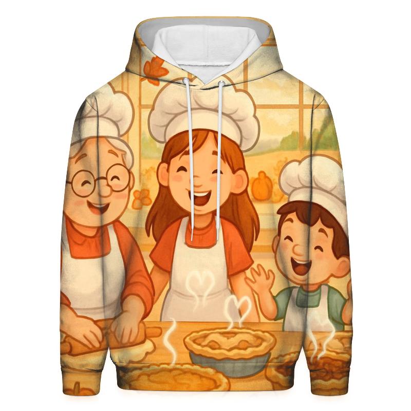 Autumn Pastel Pie Bake Off graphic hoodies
