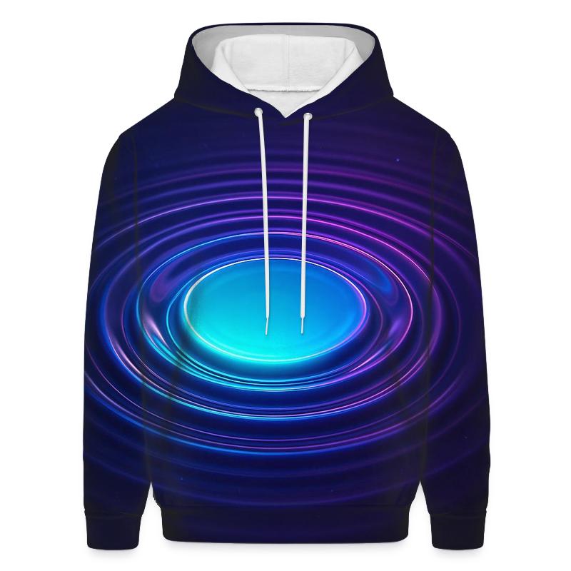 Cosmic Ripple Gradient Pool printed hoodies