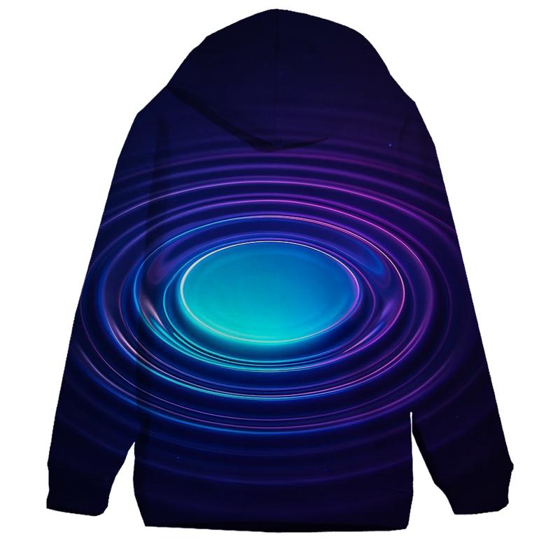 Cosmic Ripple Gradient Pool printed hoodies